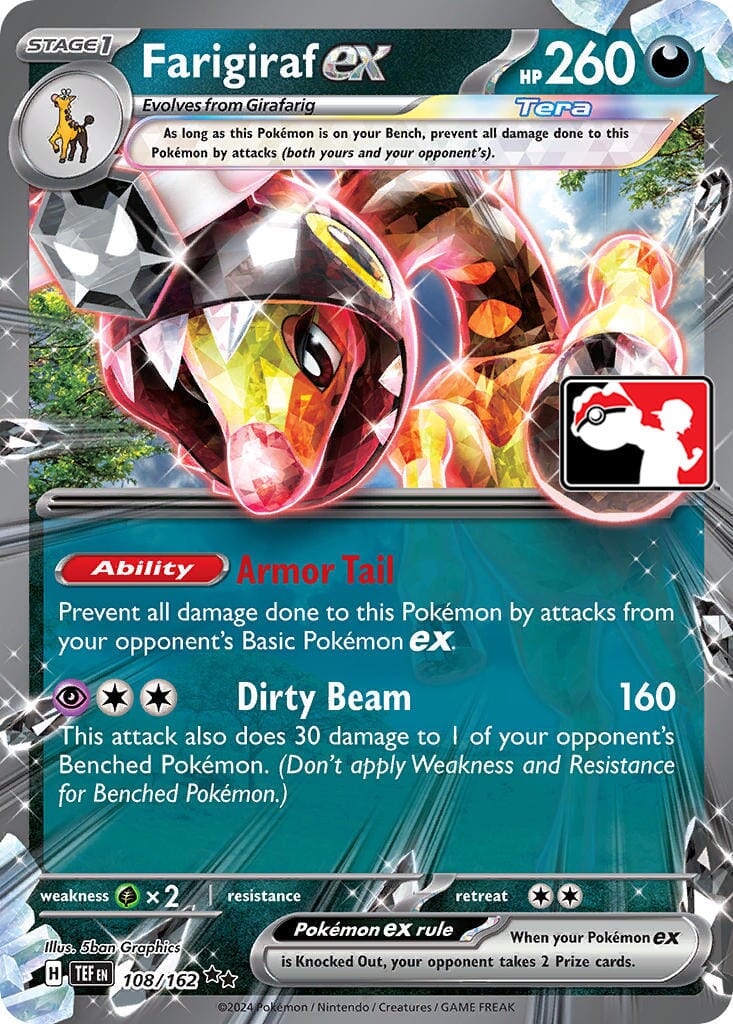 Farigiraf ex (108/162) [Prize Pack Series Five] Pokemon Single Pokémon  | Multizone: Comics And Games