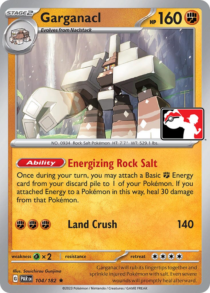 Garganacl (104/182) [Prize Pack Series Five] Pokemon Single Pokémon  | Multizone: Comics And Games