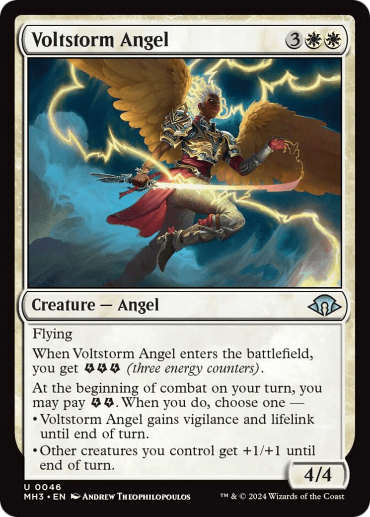 Voltstorm Angel [Modern Horizons 3] MTG Single Magic: The Gathering  | Multizone: Comics And Games