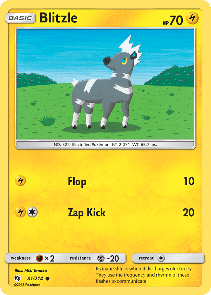 Blitzle (81/214) [Sun & Moon: Lost Thunder] Pokemon Single Pokémon  | Multizone: Comics And Games