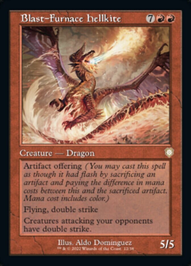Blast-Furnace Hellkite (Retro) [The Brothers' War Commander] MTG Single Magic: The Gathering  | Multizone: Comics And Games