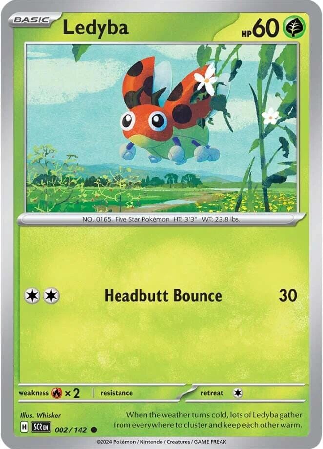 Ledyba (002/142) [Scarlet & Violet: Stellar Crown] Pokemon Single Pokémon  | Multizone: Comics And Games