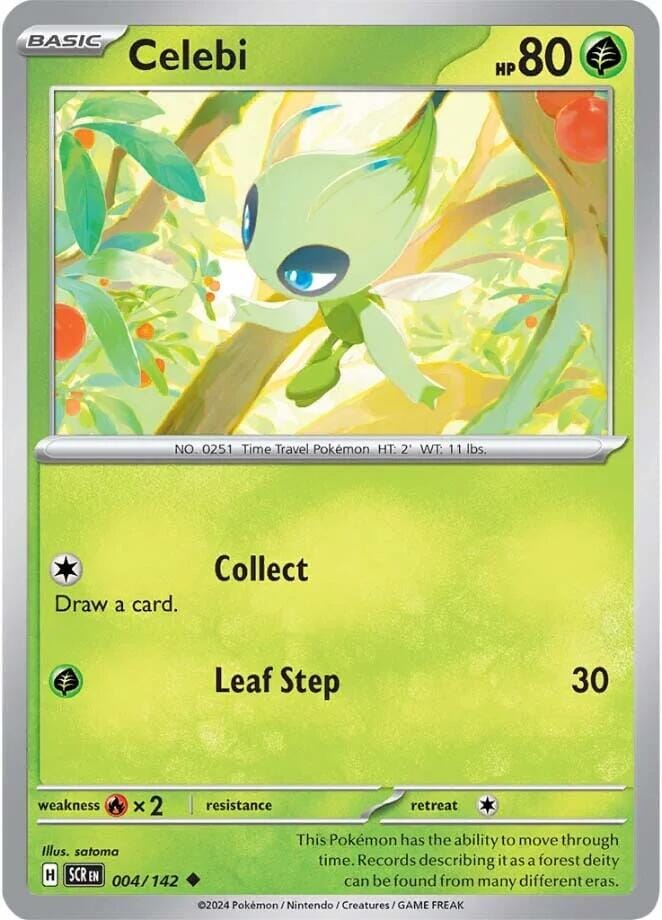 Celebi (004/142) [Scarlet & Violet: Stellar Crown] Pokemon Single Pokémon  | Multizone: Comics And Games