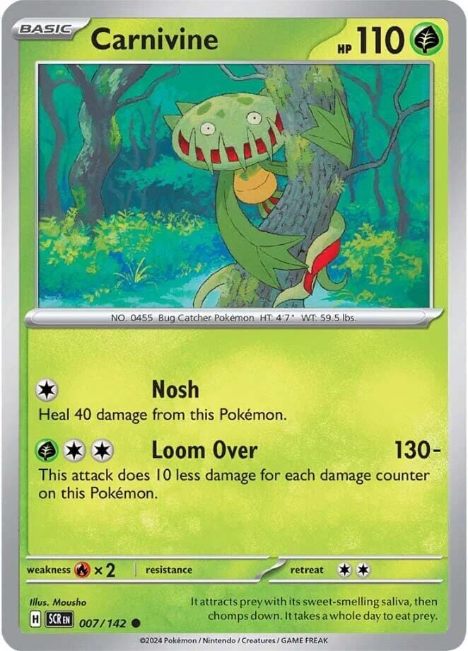 Carnivine (007/142) [Scarlet & Violet: Stellar Crown] Pokemon Single Pokémon  | Multizone: Comics And Games