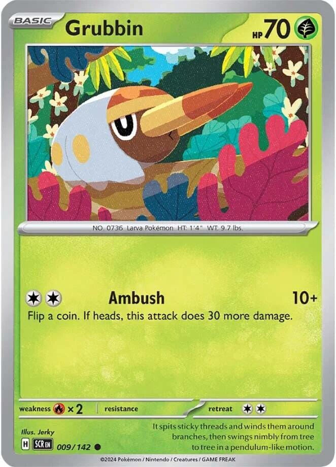 Grubbin (009/142) [Scarlet & Violet: Stellar Crown] Pokemon Single Pokémon  | Multizone: Comics And Games