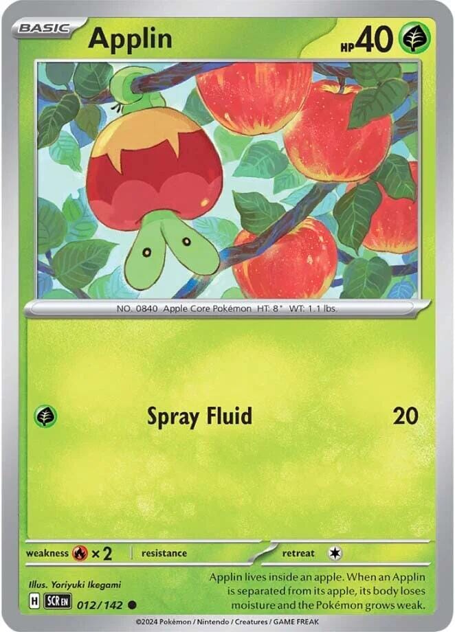 Applin (012/142) [Scarlet & Violet: Stellar Crown] Pokemon Single Pokémon  | Multizone: Comics And Games