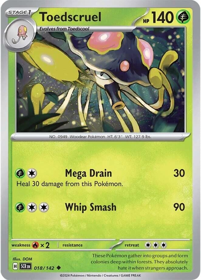 Toedscruel (018/142) [Scarlet & Violet: Stellar Crown] Pokemon Single Pokémon  | Multizone: Comics And Games