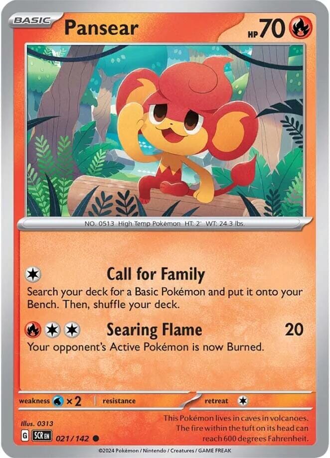 Pansear (021/142) [Scarlet & Violet: Stellar Crown] Pokemon Single Pokémon  | Multizone: Comics And Games