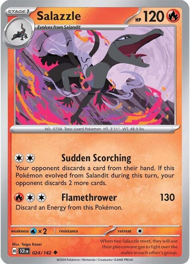 Salazzle (024/142) [Scarlet & Violet: Stellar Crown] Pokemon Single Pokémon  | Multizone: Comics And Games