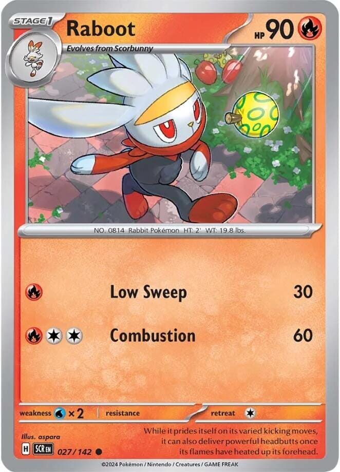 Raboot (027/142) [Scarlet & Violet: Stellar Crown] Pokemon Single Pokémon  | Multizone: Comics And Games