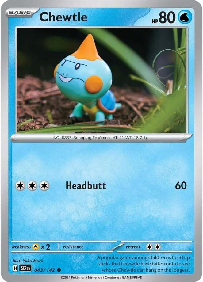Chewtle (043/142) [Scarlet & Violet: Stellar Crown] Pokemon Single Pokémon  | Multizone: Comics And Games