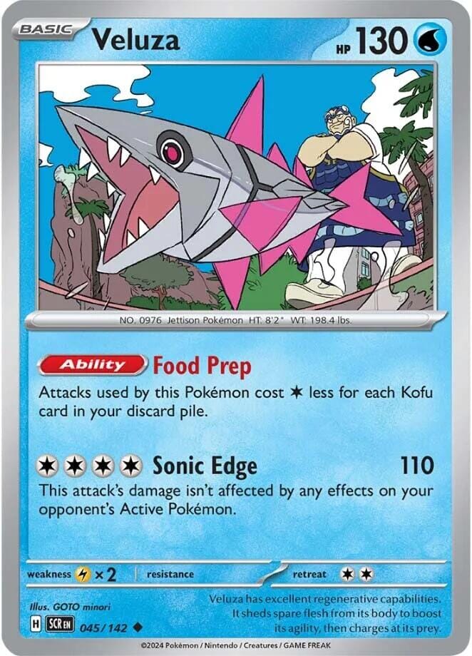 Veluza (045/142) [Scarlet & Violet: Stellar Crown] Pokemon Single Pokémon  | Multizone: Comics And Games