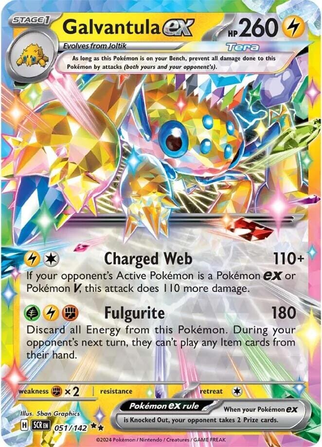 Galvantula ex (051/142) [Scarlet & Violet: Stellar Crown] Pokemon Single Pokémon  | Multizone: Comics And Games