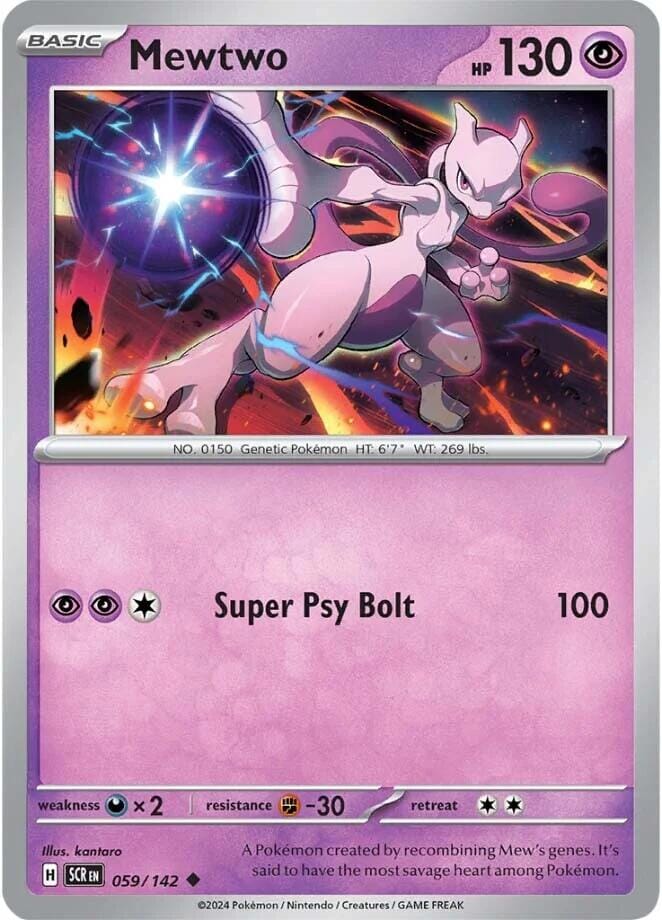 Mewtwo (059/142) [Scarlet & Violet: Stellar Crown] Pokemon Single Pokémon  | Multizone: Comics And Games