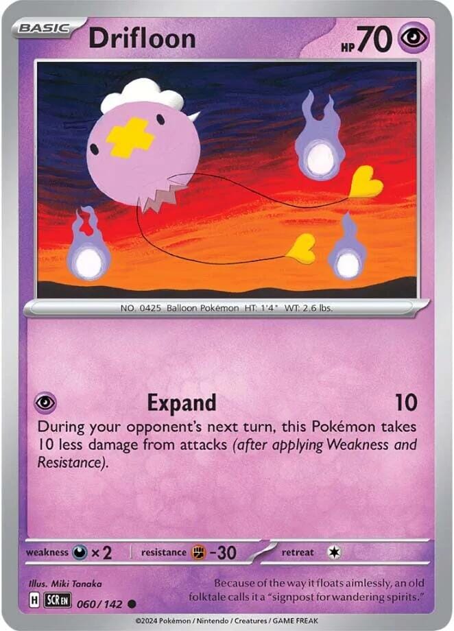 Drifloon (060/142) [Scarlet & Violet: Stellar Crown] Pokemon Single Pokémon  | Multizone: Comics And Games