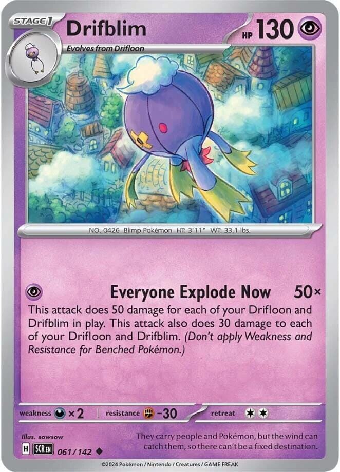 Drifblim (061/142) [Scarlet & Violet: Stellar Crown] Pokemon Single Pokémon  | Multizone: Comics And Games