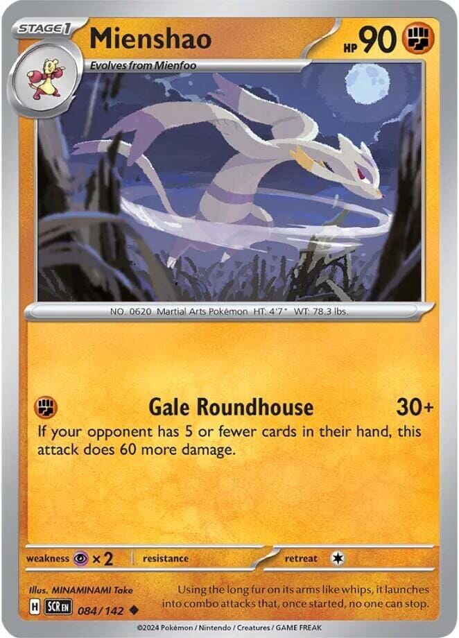Mienshao (084/142) [Scarlet & Violet: Stellar Crown] Pokemon Single Pokémon  | Multizone: Comics And Games