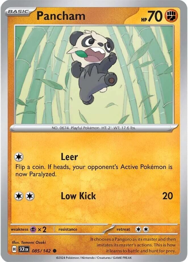 Pancham (085/142) [Scarlet & Violet: Stellar Crown] Pokemon Single Pokémon  | Multizone: Comics And Games