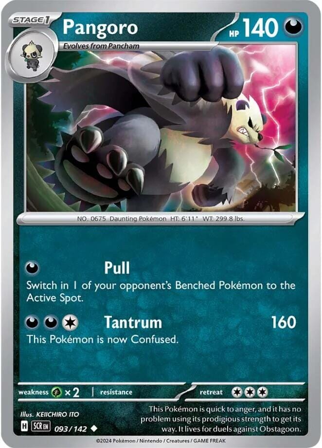 Pangoro (093/142) [Scarlet & Violet: Stellar Crown] Pokemon Single Pokémon  | Multizone: Comics And Games