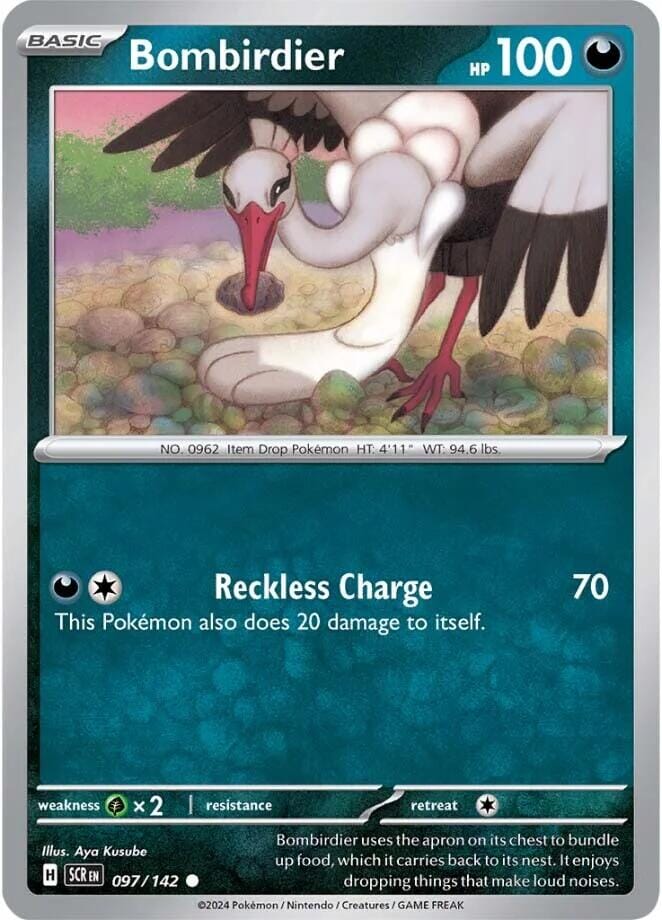 Bombirdier (097/142) [Scarlet & Violet: Stellar Crown] Pokemon Single Pokémon  | Multizone: Comics And Games