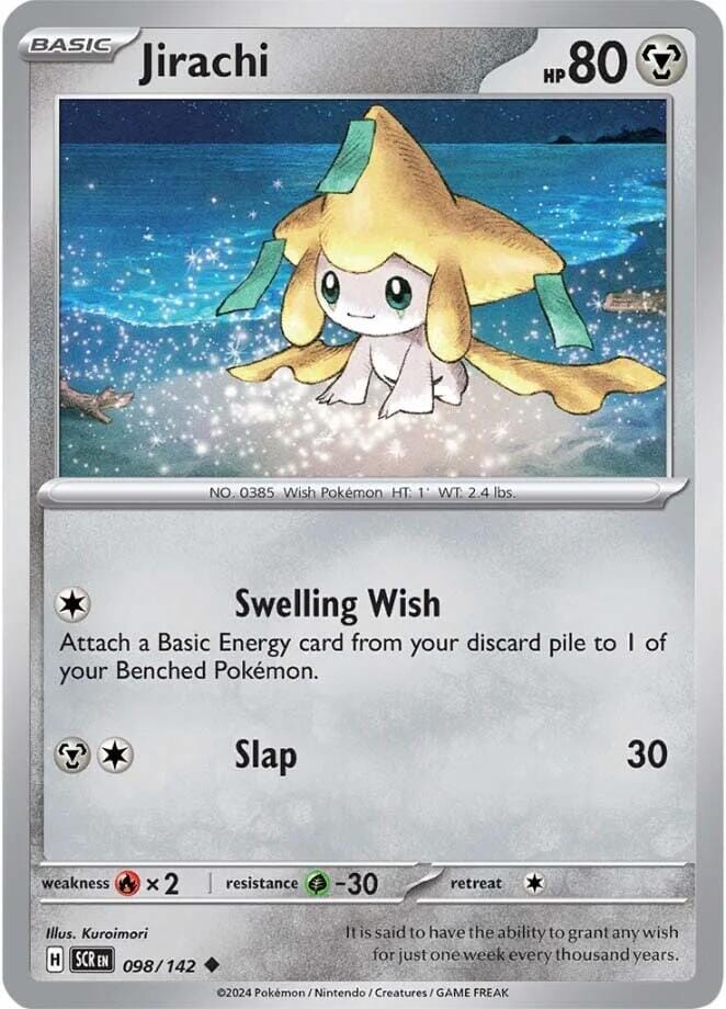 Jirachi (098/142) [Scarlet & Violet: Stellar Crown] Pokemon Single Pokémon  | Multizone: Comics And Games
