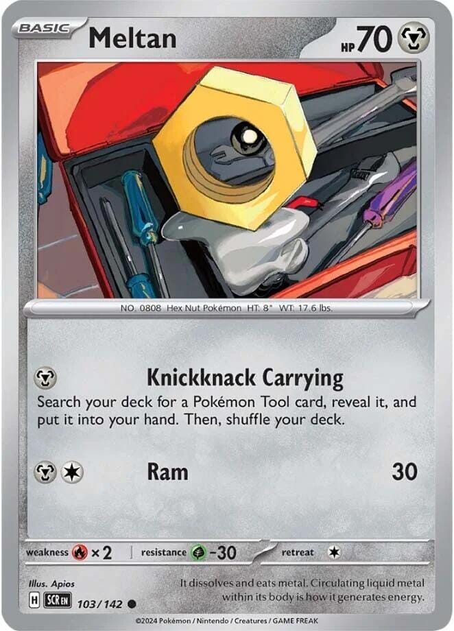 Meltan (103/142) [Scarlet & Violet: Stellar Crown] Pokemon Single Pokémon  | Multizone: Comics And Games