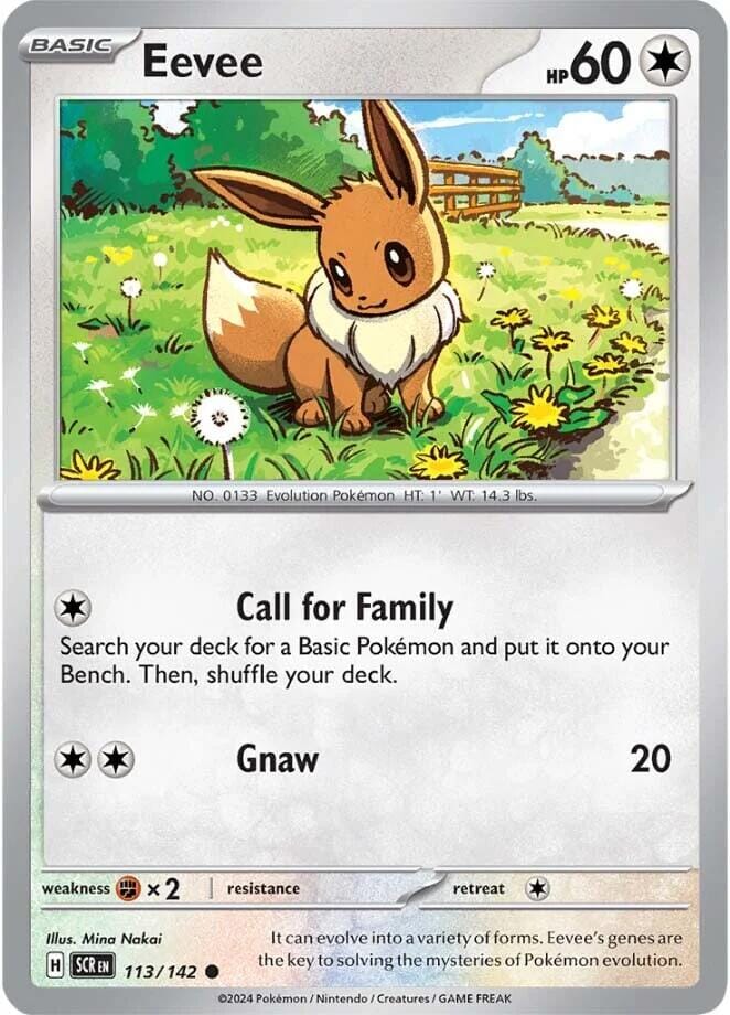 Eevee (113/142) [Scarlet & Violet: Stellar Crown] Pokemon Single Pokémon  | Multizone: Comics And Games