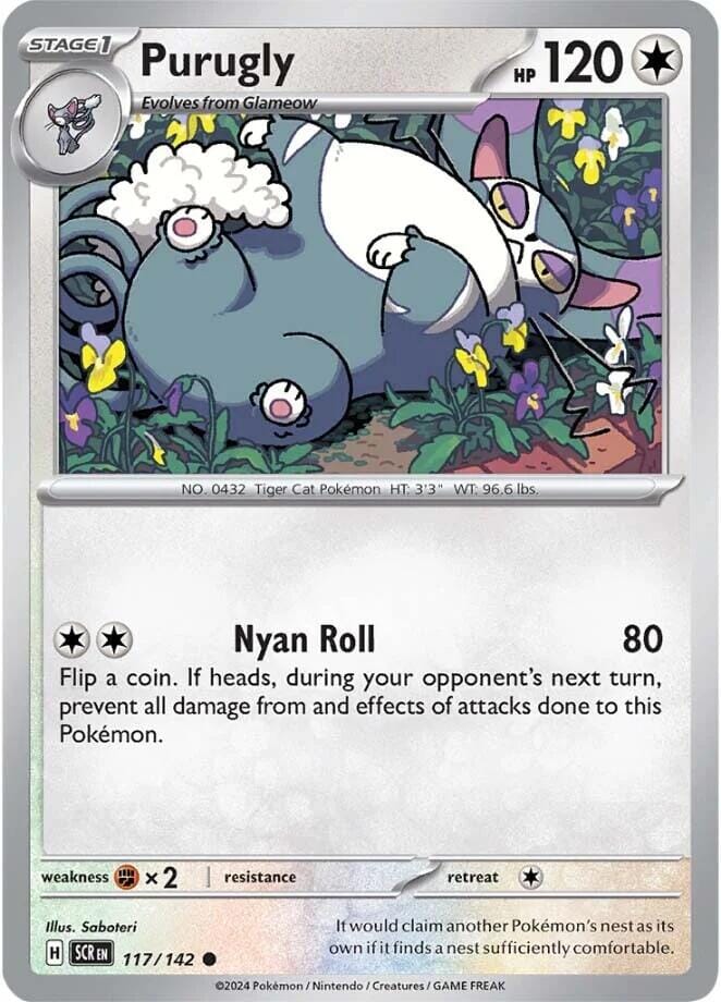 Purugly (117/142) [Scarlet & Violet: Stellar Crown] Pokemon Single Pokémon  | Multizone: Comics And Games