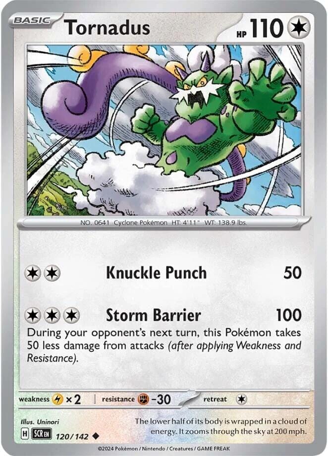 Tornadus (120/142) [Scarlet & Violet: Stellar Crown] Pokemon Single Pokémon  | Multizone: Comics And Games