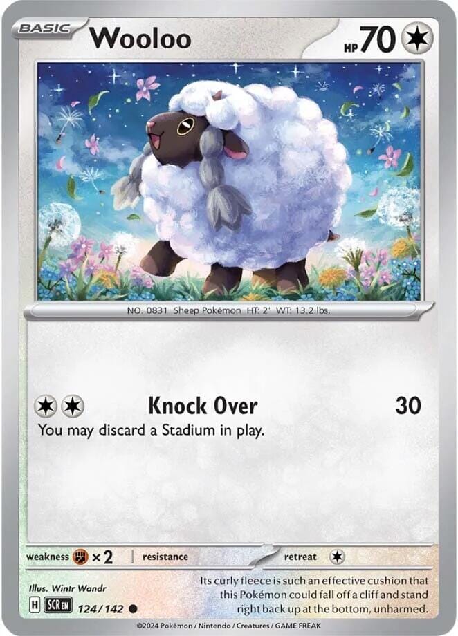 Wooloo (124/142) [Scarlet & Violet: Stellar Crown] Pokemon Single Pokémon  | Multizone: Comics And Games