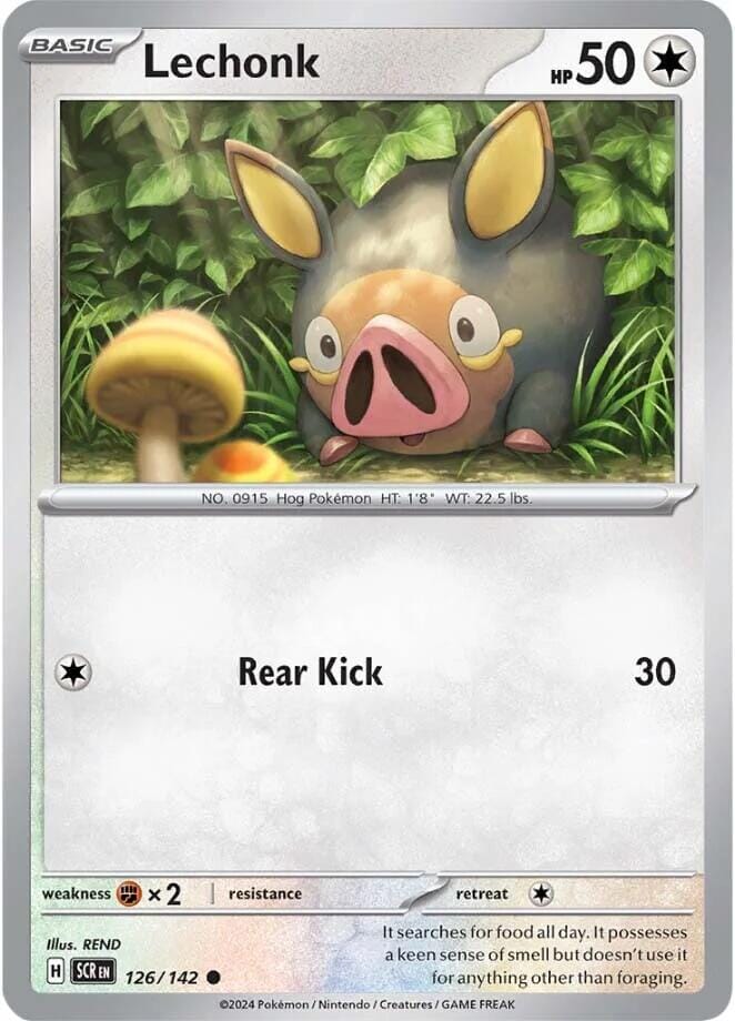 Lechonk (126/142) [Scarlet & Violet: Stellar Crown] Pokemon Single Pokémon  | Multizone: Comics And Games