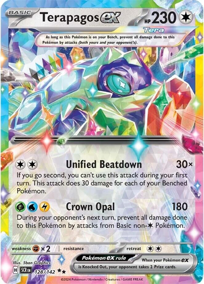 Terapagos ex (128/142) [Scarlet & Violet: Stellar Crown] Pokemon Single Pokémon  | Multizone: Comics And Games