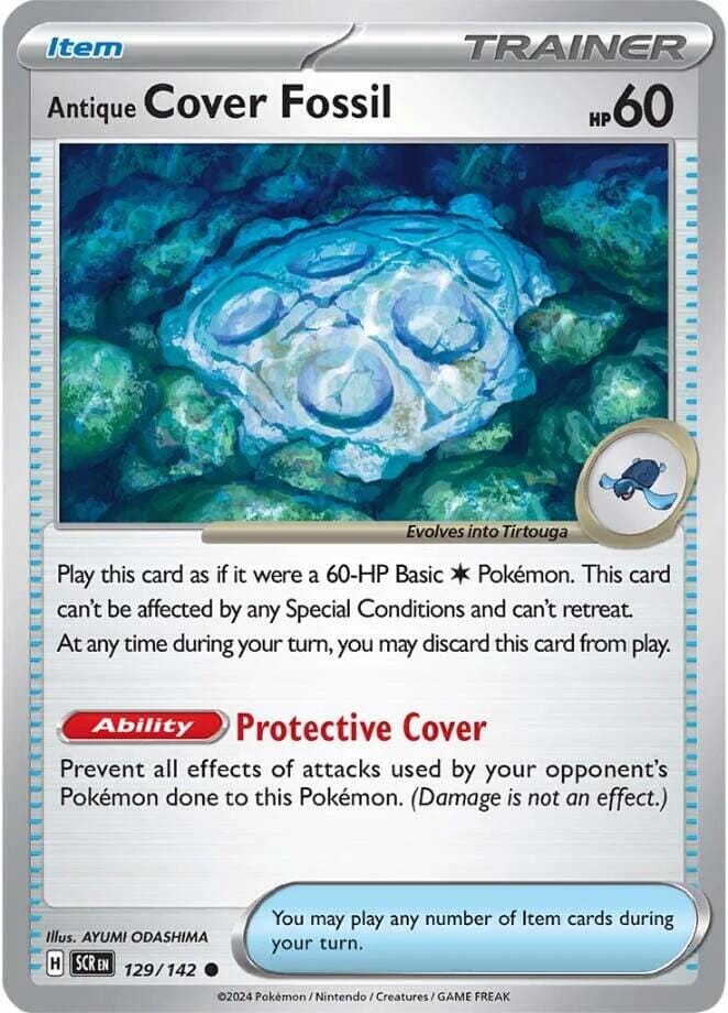Antique Cover Fossil (129/142) [Scarlet & Violet: Stellar Crown] Pokemon Single Pokémon  | Multizone: Comics And Games
