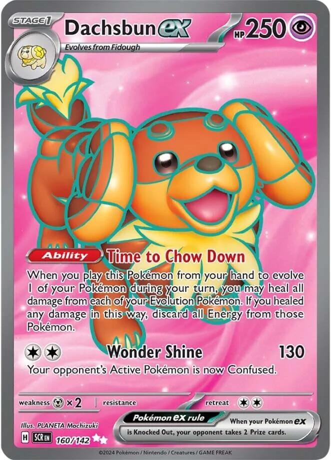Dachsbun ex (160/142) [Scarlet & Violet: Stellar Crown] Pokemon Single Pokémon  | Multizone: Comics And Games