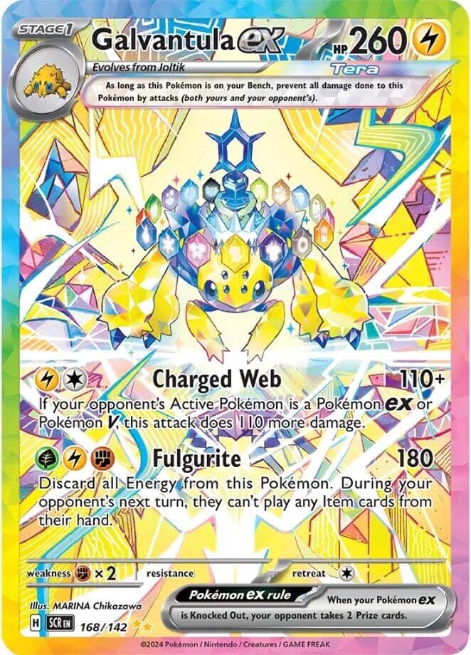 Galvantula ex (168/142) [Scarlet & Violet: Stellar Crown] Pokemon Single Pokémon  | Multizone: Comics And Games