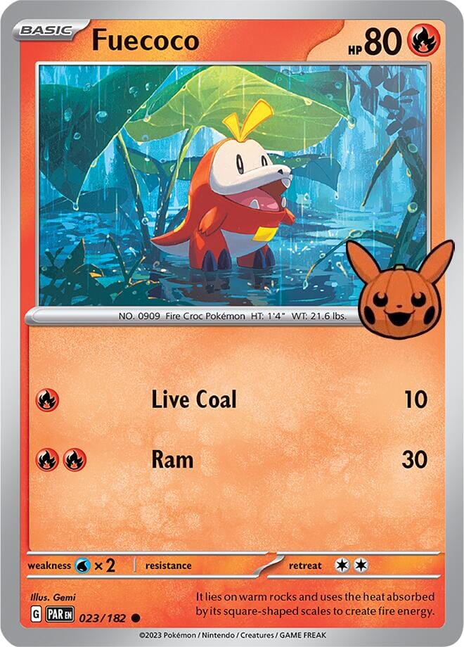 Fuecoco (023/182) [Trick or Trade 2024] Pokemon Single Pokémon  | Multizone: Comics And Games