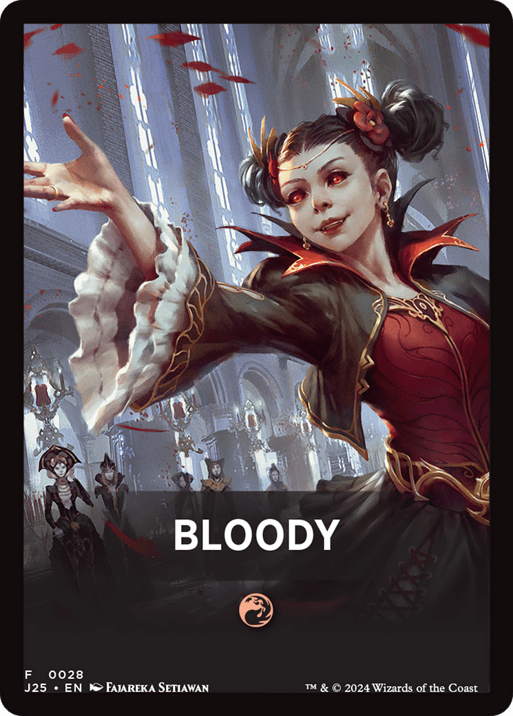 Bloody Theme Card [Foundations Jumpstart Front Cards] MTG Single Magic: The Gathering  | Multizone: Comics And Games