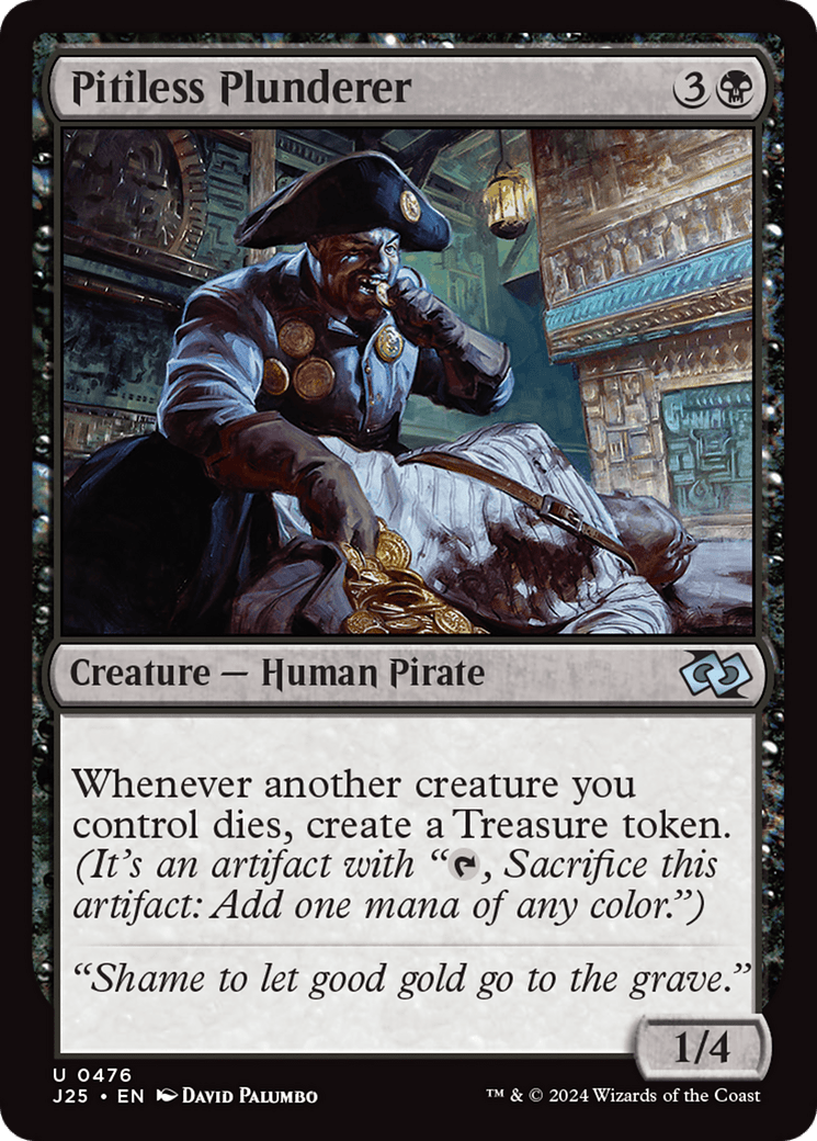 Pitiless Plunderer [Foundations Jumpstart] MTG Single Magic: The Gathering  | Multizone: Comics And Games