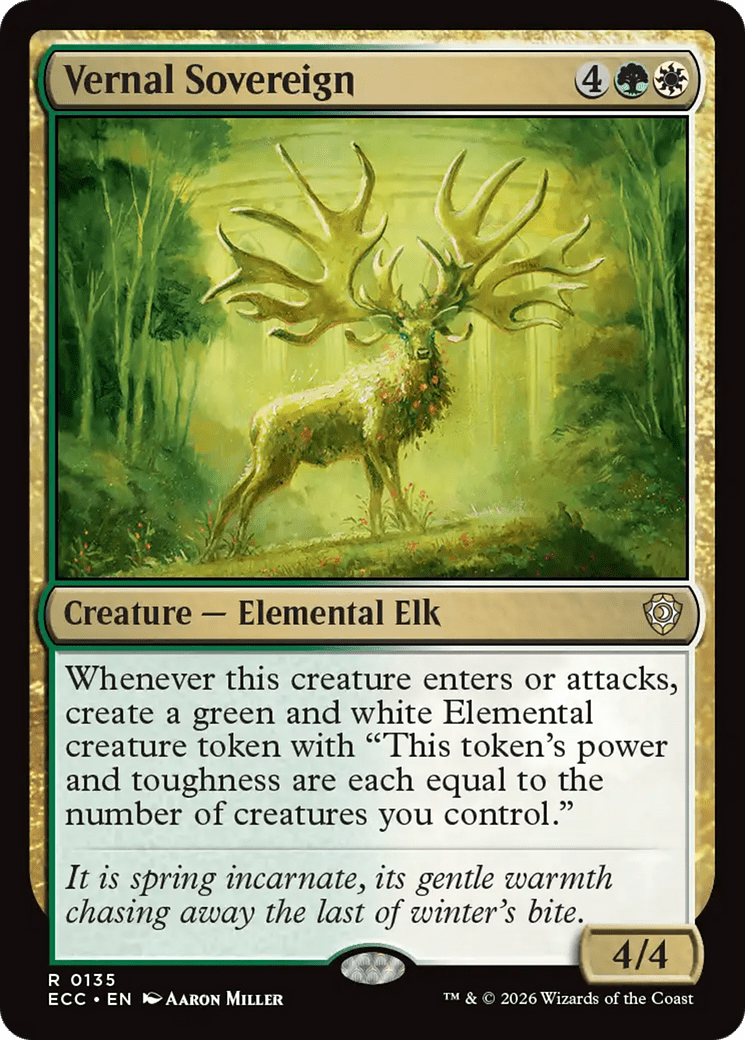 Vernal Sovereign [Lorwyn Eclipsed Commander] MTG Single Magic: The Gathering  | Multizone: Comics And Games