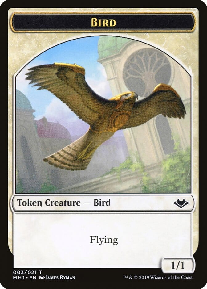 Bird (003) // Serra the Benevolent Emblem Double-Sided Token [Modern Horizons Tokens] MTG Single Magic: The Gathering  | Multizone: Comics And Games