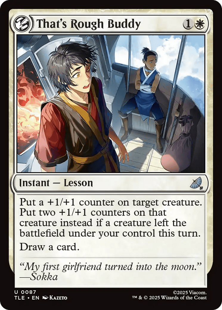 That's Rough Buddy [Avatar: The Last Airbender: Eternal-Legal] MTG Single Magic: The Gathering  | Multizone: Comics And Games