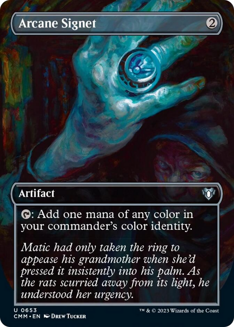 Arcane Signet (Borderless Alternate Art) [Commander Masters] | Multizone: Comics And Games