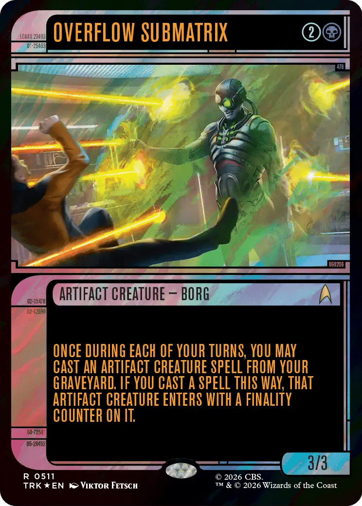 Overflow Submatrix (Showcase) (Surge Foil) [Star Trek] MTG Single Magic: The Gathering  | Multizone: Comics And Games