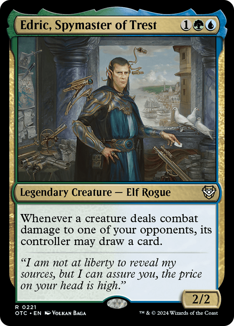 Edric, Spymaster of Trest [Outlaws of Thunder Junction Commander] MTG Single Magic: The Gathering  | Multizone: Comics And Games