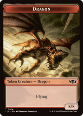 Frog Lizard // Dragon (0014) Double-Sided Token [Tarkir: Dragonstorm Commander Tokens] MTG Single Magic: The Gathering  | Multizone: Comics And Games