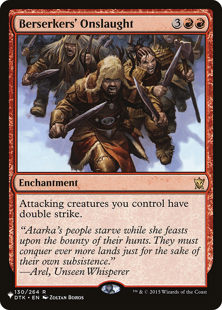 Berserkers' Onslaught [The List] MTG Single Magic: The Gathering  | Multizone: Comics And Games