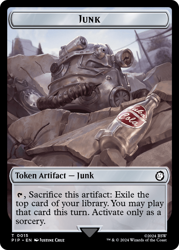 Junk // Soldier (0010) Double-Sided Token [Fallout Tokens] MTG Single Magic: The Gathering  | Multizone: Comics And Games