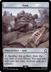 Junk // Soldier (0010) Double-Sided Token [Fallout Tokens] MTG Single Magic: The Gathering  | Multizone: Comics And Games