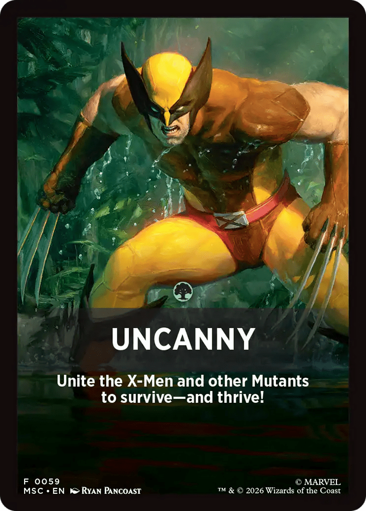 Uncanny Theme Card [Marvel Super Heroes Commander] MTG Single Magic: The Gathering  | Multizone: Comics And Games