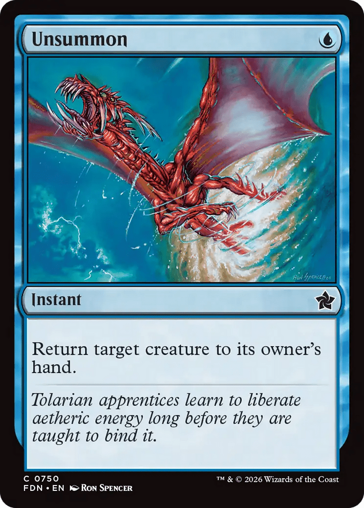 Unsummon (0750) [Foundations] MTG Single Magic: The Gathering  | Multizone: Comics And Games